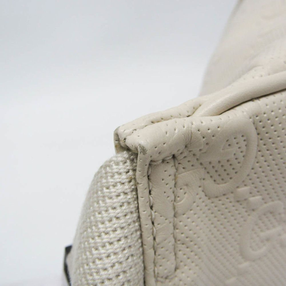 GUCCI White Leather Fanny Pack - Picture 7 of 16